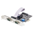 Startech .com 2-Port Serial PCIe Card, Dual-Port PCI Express to RS232/RS422/RS485 (DB9) Serial Card, Low-Profile Brackets Incl., 16C1050 UART, Windows/Linux, TAA Compliant - Level-4 ESD Protection
